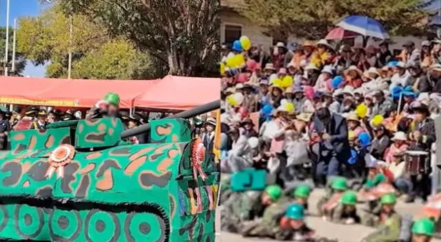 Los niños mostraron una excelente actuación de cómo operan los soldados ante un enfrentamiento.