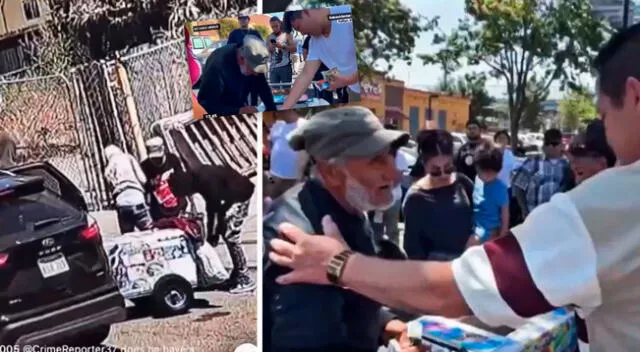 El peruano de 82 años terminó recibiendo la solidaridad de la comunidad estadounidense tras perder sus únicos 120 dólares durante un asalto.