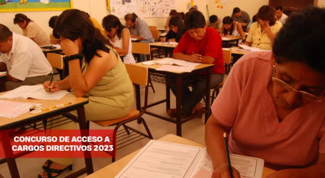 Concurso de docentes para Cargos Directivos 2023, ya tiene resultados preliminares.