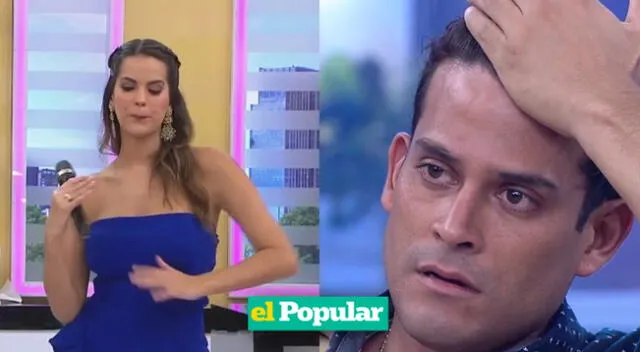 Christian Domínguez fue choteado en televisión nacional por la modelo Valeria Piazza.