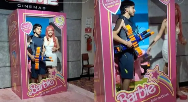 Joven se disfrazó de Max Steel para ver Barbie y particular escena se robo el show en TikTok.