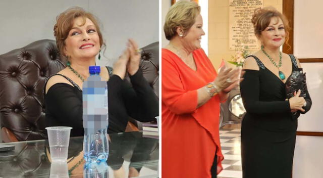 Lupita Ferrer, la reina de las telenovelas venezolanas, recibe galardón en el Perú.