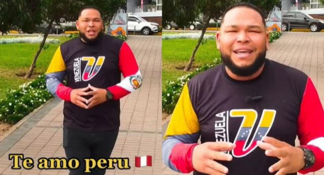 El venezolano grabó un video en TikTok para confesar que está agradecido y ama al Perú por acogerlo.