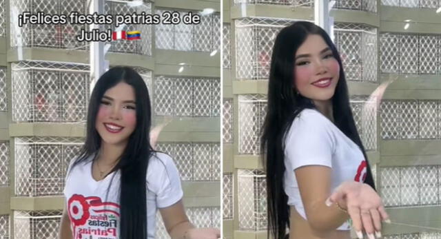 Venezolana celebra 28 de julio al ritmo de festejo y sorprende: "Felices Fiestas Patrias"