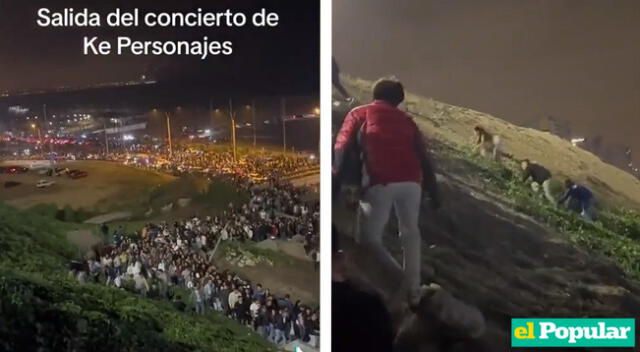 Usuarios mostraron su incomodidad por tener que escalar la Costa Verde luego del concierto de Ke Personajes.