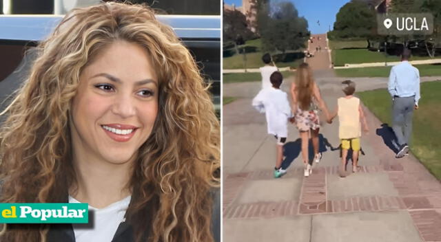 Dejando atrás los problemas con Gerard Piqué, Shakira sorprendió al acudir con sus pequeños a su alma mater en la ciudad de Los Ángeles.