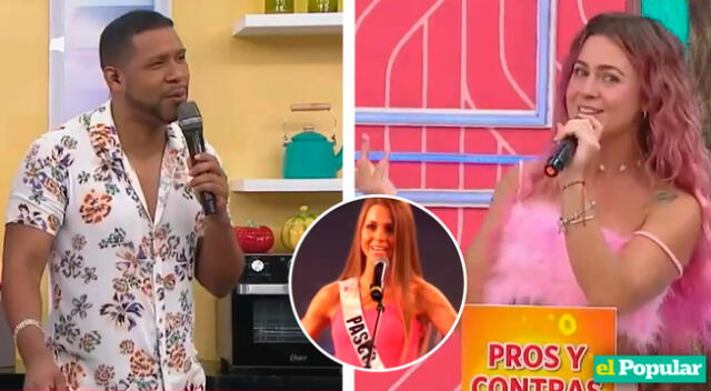 Giselo no pudo evitar bromear con Ducelia Echevarría.