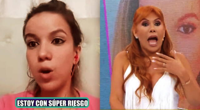 Greissy Ortega señala que está embarazada y pide ayuda a Magaly Medina.