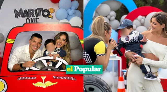 Korina Rivadeneira y Mario Hart festejaron el bautizo de su segundo hijo.