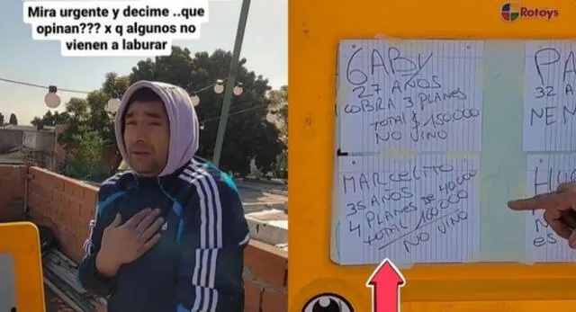 Albañil criticó a sus compañeros que no fueron a trabajar, los tildó de "vagos" y se volvió viral en TikTok