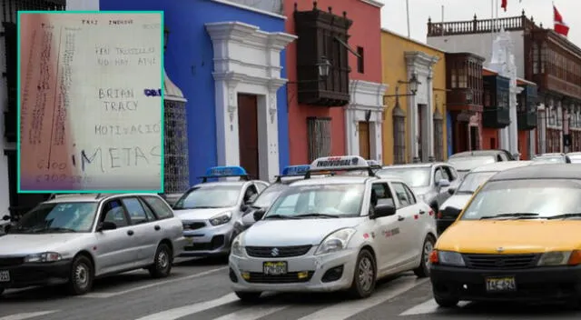 Taxista trujillano se esfuerza a diario para ganar cerca de 7 mi8l soles mensuales.