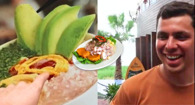 Restaurante ecuatoriano sorprende en TikTok con ceviche con palta, kétchup y pop corn