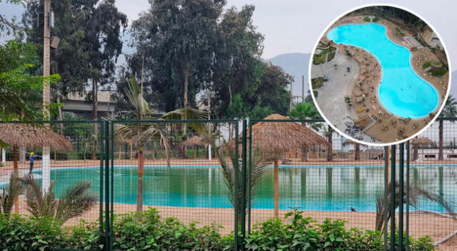 La playa artificial de SJL luce con falta de mantenimiento a tres meses de haber sido inaugurada.