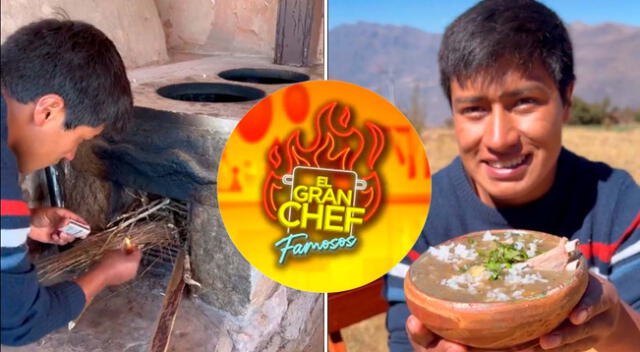 Waldir Maqque sorprendió a internautas al cocinar sopa de piedra y muchos lo sugieren para el programa 'El Gran Chef'.