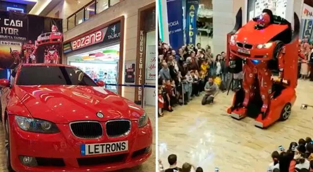 Un auto BMW se volvió viral al poder convertirse en 'Transformer', quien fue desarrollado por una firma turca.