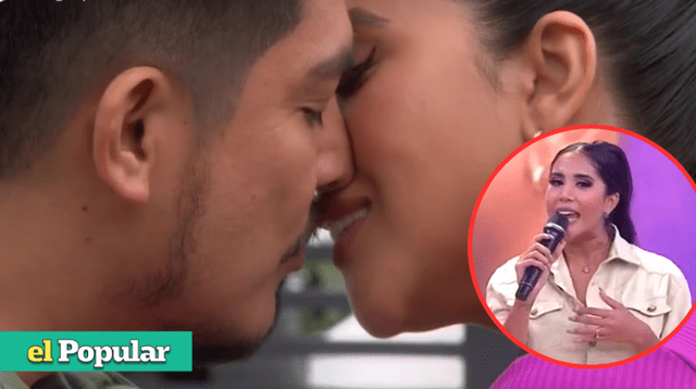 Melissa Paredes explica qué le molestó luego del beso con Erick Elera.
