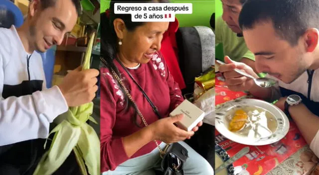 Peruana regresa casada con italiano, él ayuda a pelar maíz y en redes lo elogian: “Lindo que tu esposo se acople a tu familia”.