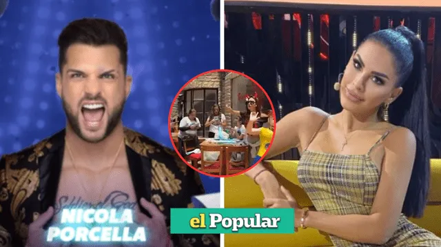 Tefi Valenzuela apoya a Nicola Porcella en la final de 'La casa de los famosos'.