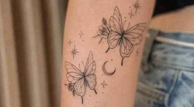 Conoce el verdadero significado del tatuaje de mariposa.