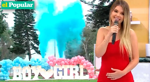 América Hoy sorprendió a Brunella Horna al anunciar el género de su bebé.