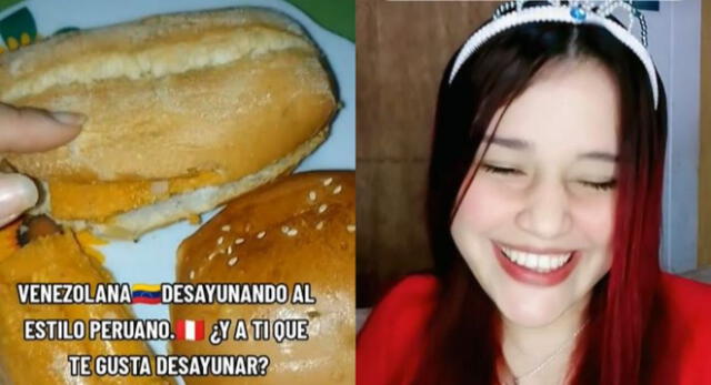 Venezolana ama la gastronomía peruana y muestra en TikTok cómo es su desayuno tras llegar al país.