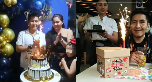 Venezolana sorprende al celebrar cumpleaños de su novio peruano y es viral en TikTok.