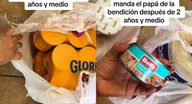 Peruana hace 'unboxing' de lo que mandó el papá de su hijo después de 2 años y es viral en TikTok.