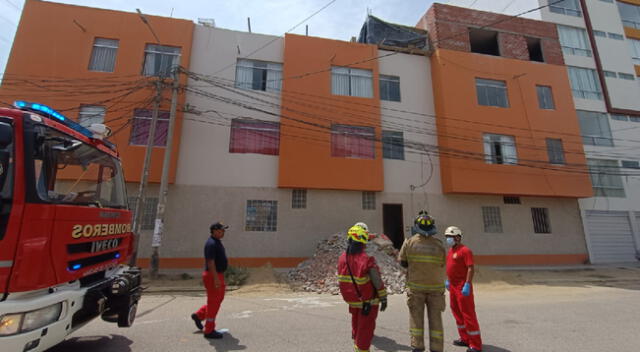 Vivienda donde obrero sufrió accidente y perdió la vida.