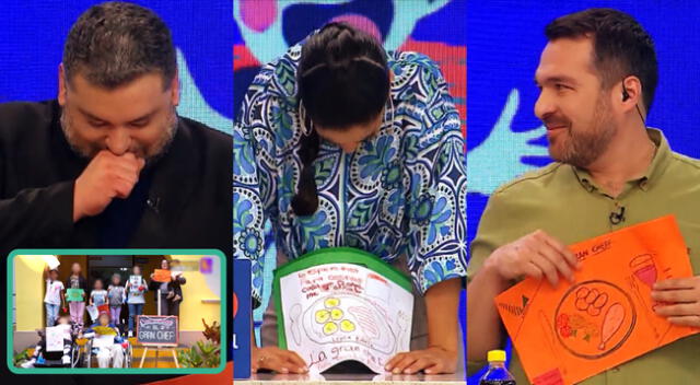 Javier Masías, Nelly Rosinelli y Giacomo Bocchio no pueden evitar las lágrimas al recibir regalos de niños.