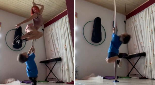 Menor sorprende con sus conocimientos en Pole Dance y video es viral en redes sociales.