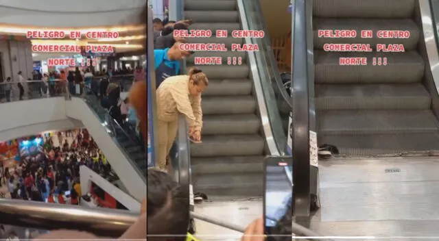 Usuarios en redes reportaron accidente en escaleras.