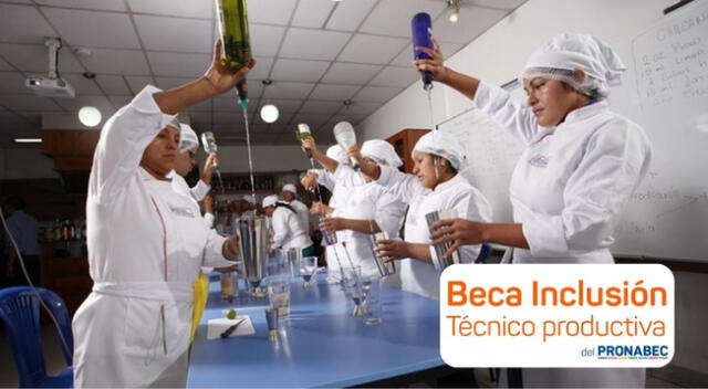 La Beca Inclusión Técnico Productiva del Pronabec cuenta con 100 becas integrales.