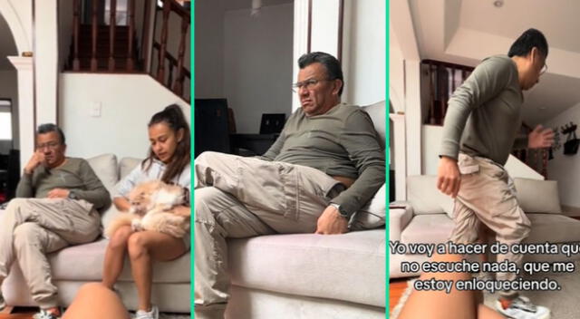 La reacción del padre de familia fue viral en TikTok.
