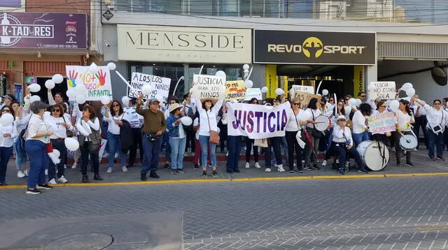 Familiares piden justicia por menor en Arequipa.