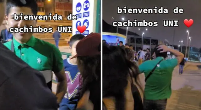 La escena se ha vuelto viral en las redes sociales.