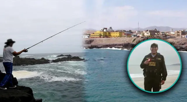 Policía Fallece cuando pescaba en Caravelí, Arequipa.