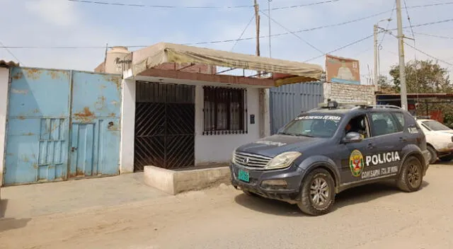 Vivienda de víctima de extorsión en Trujillo.