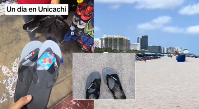 Peruano compra sandalias en Unicachi, las estrena en arena de Miami Beach y es viral: “Me llenas de orgullo”.