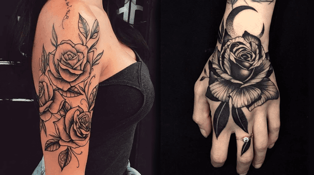 Tatuaje de las rosas negras es uno de los más populares.