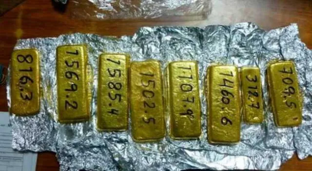 Fiscalía de Extinción de Dominio incautó más de 13 kilos de oro