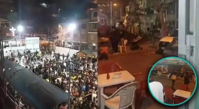 Fiesta en San Juan de Lurigancho por Santa Rosa de Lima casi termina en desgracia.