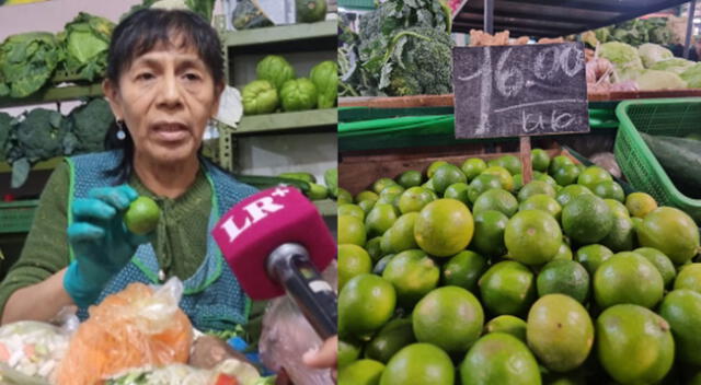 Vendedora señala que el alza del limón le viene afectando económicamente.