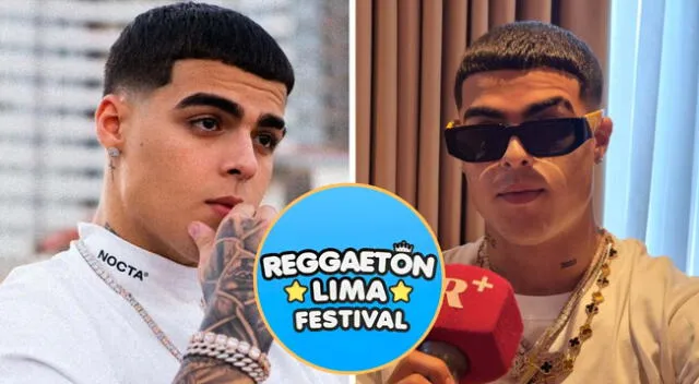 Lunay, cantante puertorriqueño, llegó al Perú para el Reggaetón Lima Festival 2023.