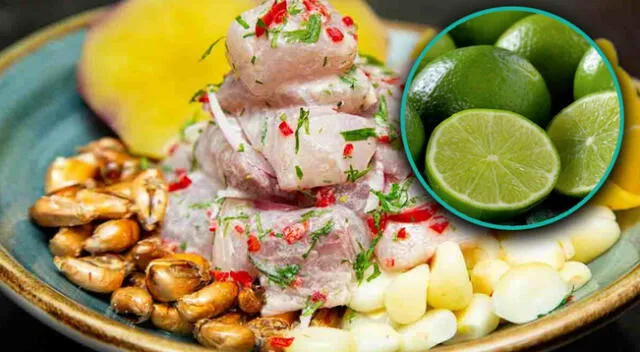 Ceviche, uno de los platos bandera afectados por el alza del precio del limón.