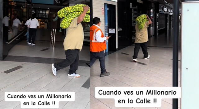 Graba a peruano caminando con limones caros, sin imaginar dónde entraría y es viral: “Los cevicheros viéndolo pasar”.