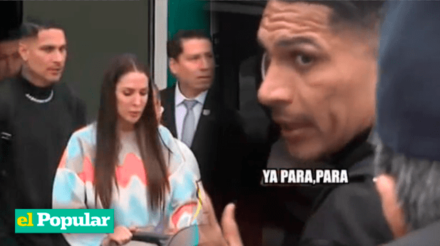 Paolo Guerrero se molesta con reportero de 'Amor y Fuego'.