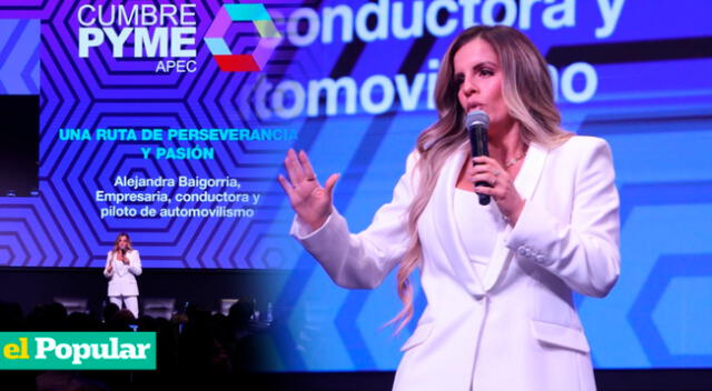 ¿Qué dijo Alejandra Baigorria durante su exposición en el Cumbre Pyme APEC 2023?X