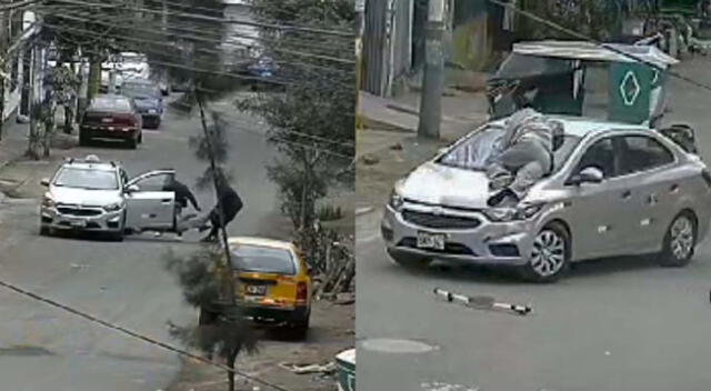 El hecho fue captado por las cámaras de seguridad del lugar.