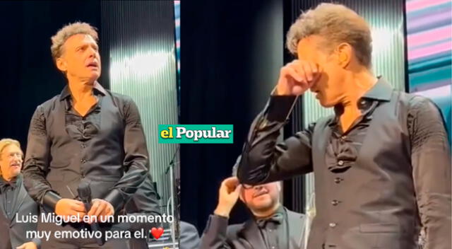Luis Miguel llora en su concierto de Chile ante sus fanáticos.