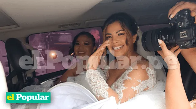 Estrella Torres se casa con Kevin Salas con hermoso vestido de novia.